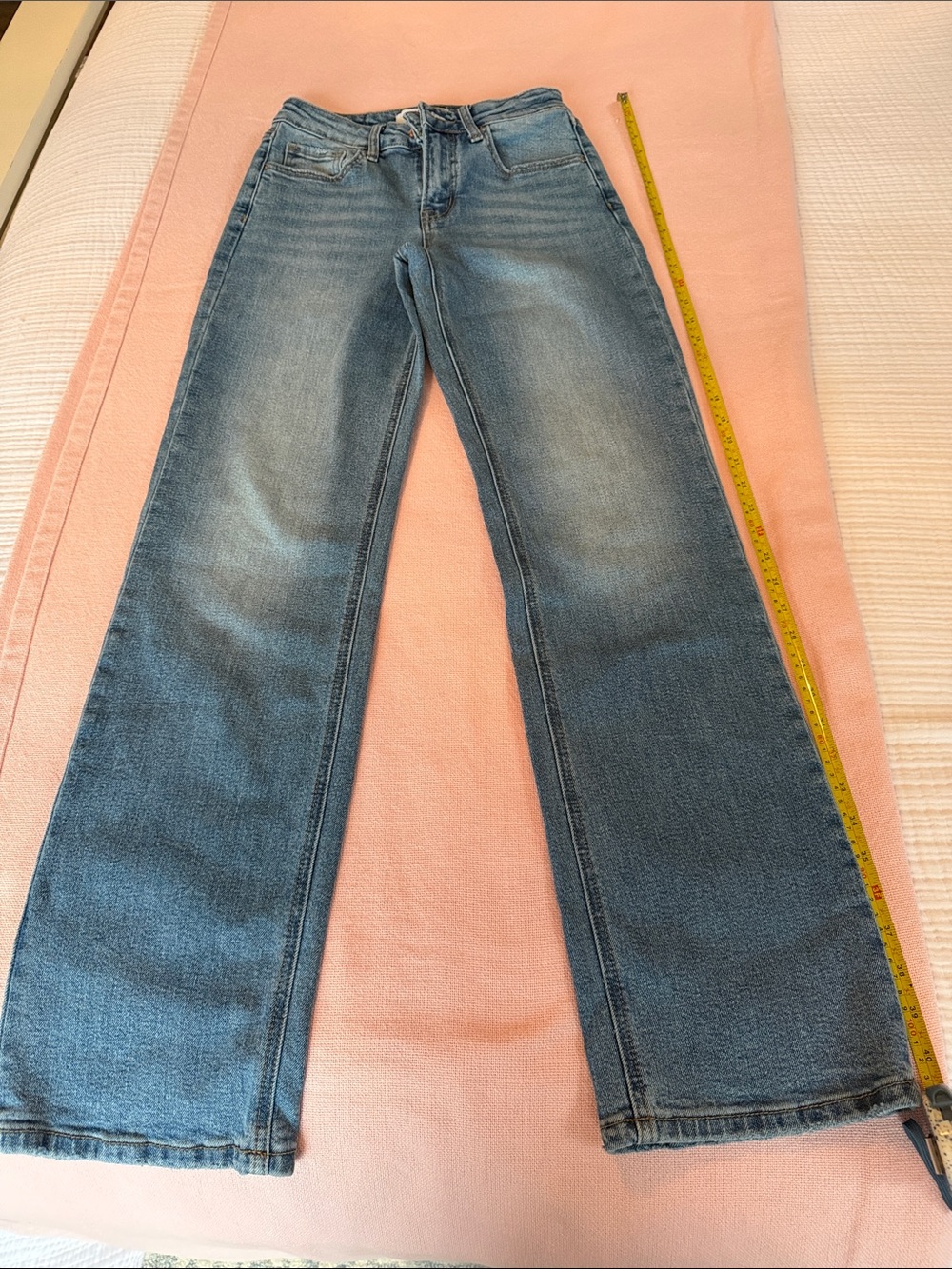 LOVERVET- Classic Wide-Leg Women's Jeans in Light Blue